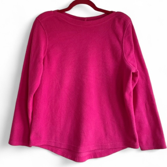 Lands' End Tops - Lands End Boatneck Fleece Sweatshirt Size M